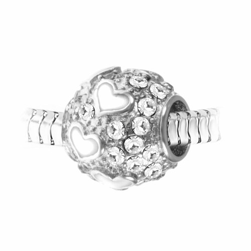 So Charm Bijoux - Charm perle orné de cristaux de Bohème par SC Crystal - So charms bijoux