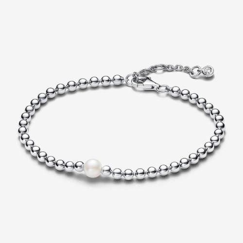 Pandora - Bracelet Pandora Timeless en argent sterling perlé  - Bracelet en Promo